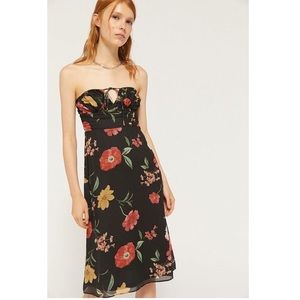 Strapless Floral UO Dress
